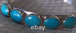 Vintage Jay King Mine Finds Silver 925 5-Stone Turquoise Cuff 18.7g (Grp. 63)