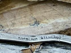 Vintage Jerry Johnson Navajo Sterling Silver Mother of Pearl Cuff-593.26