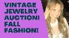 Vintage Jewelry Auction Shop Fall Fashion