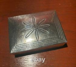 Vintage KEE JOE BENALLY Native American Navajo Diné Sterling Silver Jewelry Box