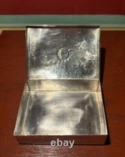 Vintage KEE JOE BENALLY Native American Navajo Diné Sterling Silver Jewelry Box
