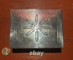 Vintage KEE JOE BENALLY Native American Navajo Diné Sterling Silver Jewelry Box