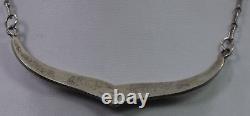 Vintage ML Signed Native American Sterling Silver Necklace