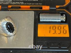 Vintage Maggie Perry Navajo Sterling Black Onyx Shadowbox Ring sz 10.75-2800.25