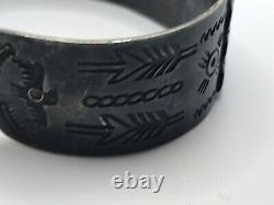 Vintage Mid Century Native American Handmade Jewelry Bracelet And Ring Size 7