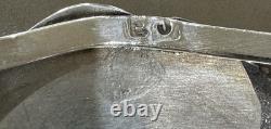 Vintage NATIVE AMERICAN Sterling Silver SPIDERWEB TURQUOISE 6 Cuff BRACELET