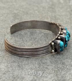 Vintage NATIVE American HOPI RAMONA LOLOMA Turquoise Sterling Bracelet Ring Set