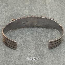 Vintage NATIVE American HOPI RAMONA LOLOMA Turquoise Sterling Bracelet Ring Set