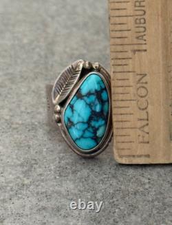 Vintage NATIVE American HOPI RAMONA LOLOMA Turquoise Sterling Bracelet Ring Set