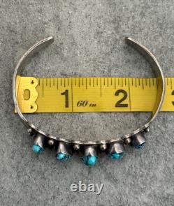 Vintage NATIVE American HOPI RAMONA LOLOMA Turquoise Sterling Bracelet Ring Set