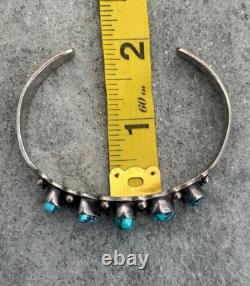 Vintage NATIVE American HOPI RAMONA LOLOMA Turquoise Sterling Bracelet Ring Set