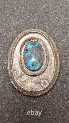 Vintage Native American. 925 Sterling Silver & Turquoise Jewelry Piece