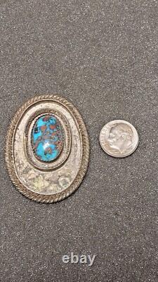 Vintage Native American. 925 Sterling Silver & Turquoise Jewelry Piece