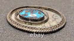 Vintage Native American. 925 Sterling Silver & Turquoise Jewelry Piece