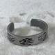 Vintage Native American Bear Paw Overlay Hopi Bracelet Cuff