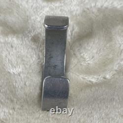 Vintage Native American Bear Paw Overlay Hopi Bracelet Cuff