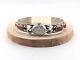 Vintage Native American Coral Cuff Watch Sterling Silver Signed Jewelry Sz 7.25