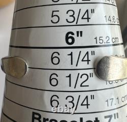 Vintage Native American Gaspeite Sterling Silver Cuff Bracelet 6-1/4 27g #262