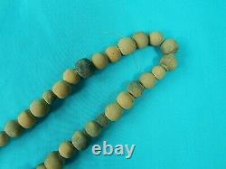 Vintage Native American Indian Necklace Jewelry 2 Figurine Beads Clay Porcelain