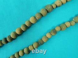 Vintage Native American Indian Necklace Jewelry 2 Figurine Beads Clay Porcelain