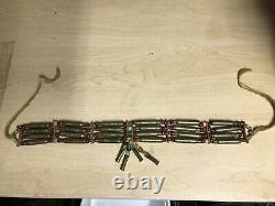 Vintage Native American Jewelry A. I. M. Made Necklace Choker 223 Shells