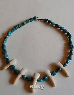 Vintage Native American Jewelry Lot Sterling Turquoise Navajo Rings Necklaces