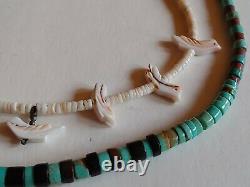 Vintage Native American Jewelry Lot Sterling Turquoise Navajo Rings Necklaces