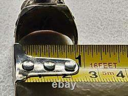 Vintage Native American Jewelry Ring 925 Silver with Large Centered Turquoise 9.5