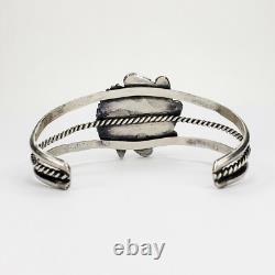 Vintage Native American Jewelry Sterling Silver 925 Turquoise Cuff Bracelet