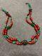 Vintage Native American Jewelry coral and turquoise beads