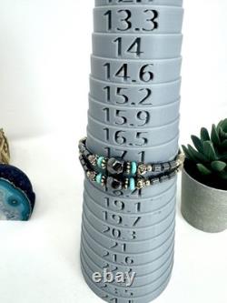 Vintage Native American Layered Turquoise Liquid Silver Necklace & Bracelet Set
