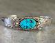 Vintage Native American NAVAJO Juan Guerro Turquoise Sterling silver Bracelet