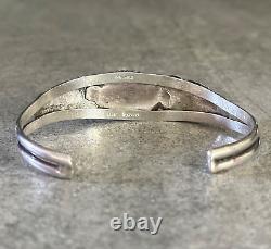 Vintage Native American NAVAJO Juan Guerro Turquoise Sterling silver Bracelet