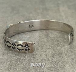 Vintage Native American NAVAJO LFY SLEEPING BEAUTY Turquoise Sterling Bracelet