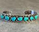 Vintage Native American Navajo APACHITO Turquoise Sterling silver Bracelet 7