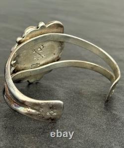 Vintage Native American Navajo BIG ROYSTON Turquoise Sterling Bracelet 51g 7.25