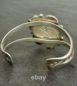 Vintage Native American Navajo BIG ROYSTON Turquoise Sterling Bracelet 51g 7.25