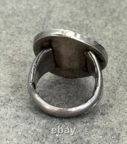 Vintage Native American Navajo BISBEE Turquoise Sterling Silver RING 11