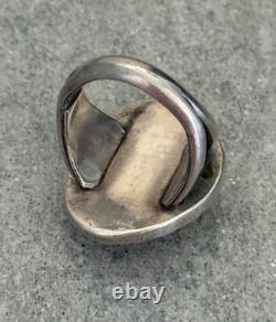 Vintage Native American Navajo BISBEE Turquoise Sterling Silver RING 11