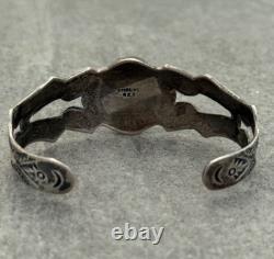 Vintage Native American Navajo Blue Turquoise Sterling silver Bracelet