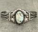 Vintage Native American Navajo DRY CREEK Turquoise Sterling Bracelet 6.75