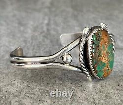 Vintage Native American Navajo KINGS MANASSA Turquoise Sterling silver Bracelet