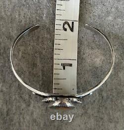 Vintage Native American Navajo KINGS MANASSA Turquoise Sterling silver Bracelet