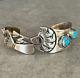 Vintage Native American Navajo KOKOPELLI MORENCI Turquoise Sterling Bracelet 45g