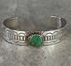 Vintage Native American Navajo MARY DAYEA Turquoise Sterling silver Bracelet 31g