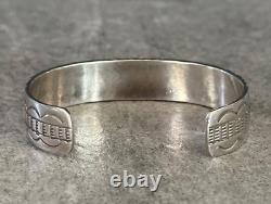 Vintage Native American Navajo MARY DAYEA Turquoise Sterling silver Bracelet 31g
