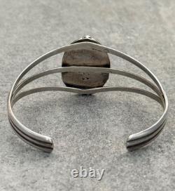 Vintage Native American Navajo Sleeping Beauty Turquoise Sterling Bracelet 6.75