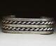 Vintage Native American Navajo Sterling Silver Cuff Bracelet Nora Tahe