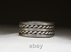 Vintage Native American Navajo Sterling Silver Cuff Bracelet Nora Tahe