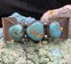 Vintage, Native American Navajo Sterling Silver & Turquoise Cuff Bracelet, 39.2g